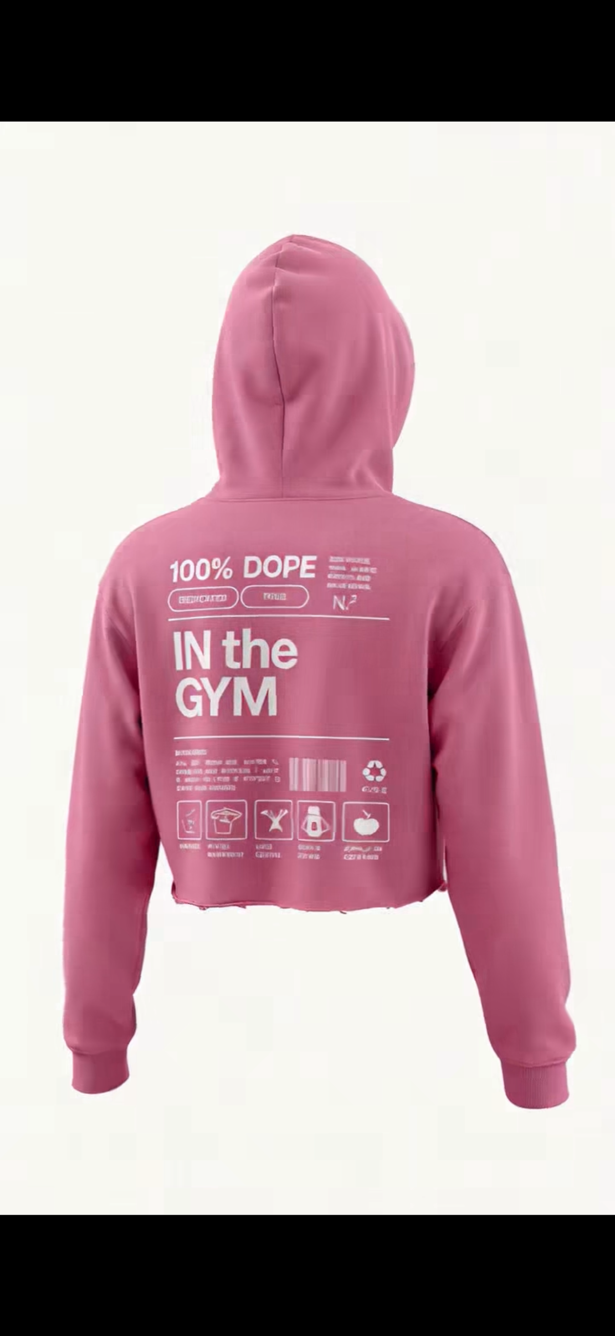 NF Oversized Cropped Hoodie
