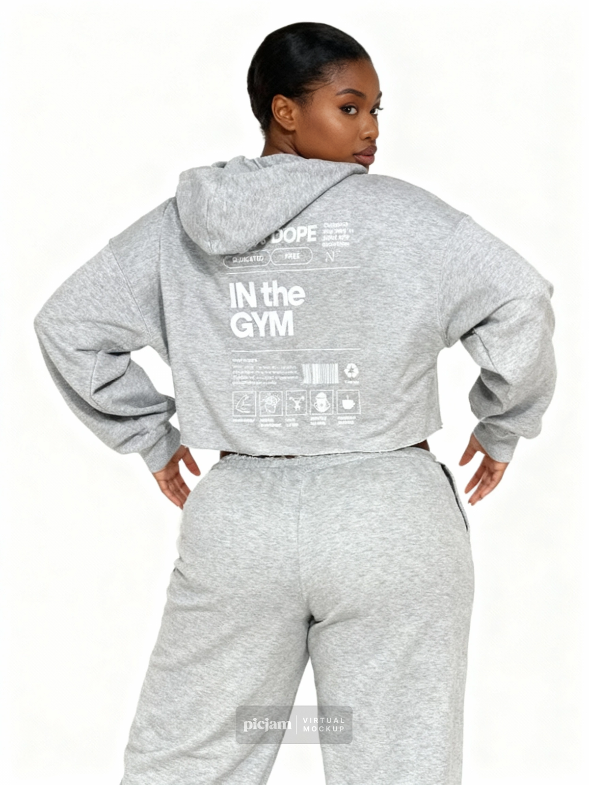 NF Oversized Cropped Hoodie